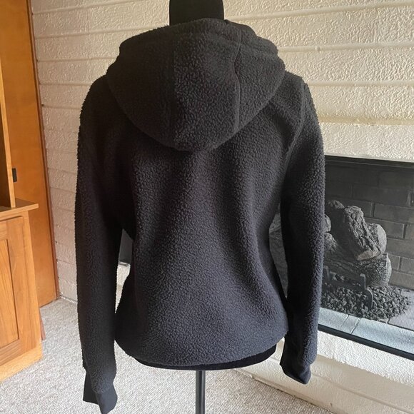 Spyder Black Lydia Sherpa Hooded Full Zip Jacket size M - Picture 6 of 15